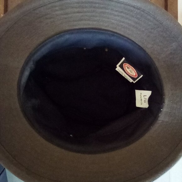 Australian Outback Collection Waxed Cotton Cowboy/ Cowgirl Hat Size L - Picture 4 of 5